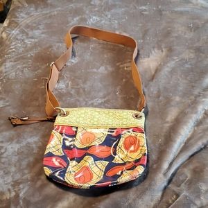 Fossil floral crossbody